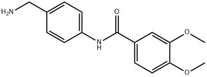 N-[4-(aminomethyl)phenyl]-3,4-dimethoxybenzamide 结构式