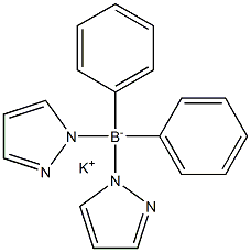 diphenyl-di(pyrazol-1-yl)boranuide 结构式