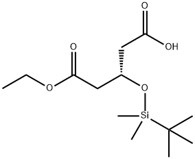 (S)-3-叔丁基二甲基硅烷氧基戊二酸乙酯 结构式