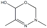 2H-1,3,4-Oxadiazin-6-ol,3,6-dihydro-3,5-dimethyl-(9CI) 结构式