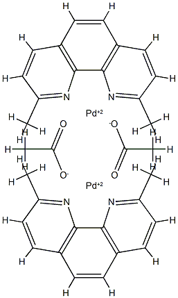 ACETATO(2,9-DIMETHYL-1,10-PHENANTHROLINE)PALLADIUM(II)DIMERBIS(TRIFLUOROMETHANESULFONATE),99% 结构式