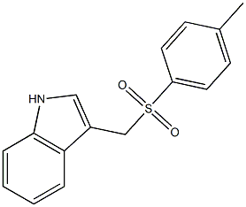 3-{[(4-methylphenyl)sulfonyl]methyl}-1H-indole 结构式