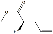 (R)-甲基 2-羟基戊-4-烯酯 结构式