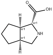 Cyclopenta[c]pyrrole-1-carboxylic acid, octahydro-, (1-alpha-,3a-alpha-,6a-alpha-)- (9CI) 结构式