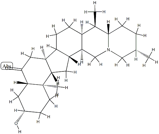 梭砂贝母酮碱 结构式