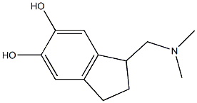 1H-Indene-5,6-diol,1-[(dimethylamino)methyl]-2,3-dihydro-(9CI) 结构式