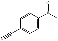 4-(甲基亚磺酰基)苯甲腈 结构式