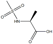 (甲磺酰基)-L-丙氨酸 结构式