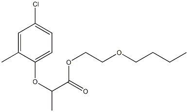 2-butoxyethyl (-)-2-(4-chloro-2-methylphenoxypropionate 结构式