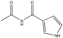 1H-Pyrrole-3-carboxamide,N-acetyl-(9CI) 结构式