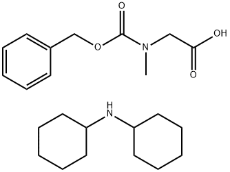 N-苄氧羰基肌氨酸二环己胺盐 结构式
