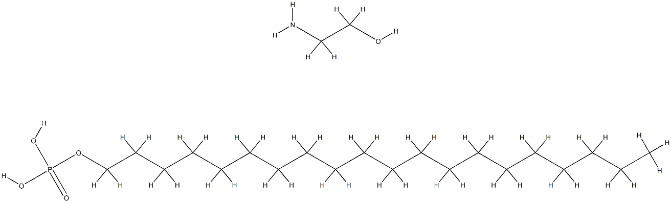 1-Eicosanol, phosphate, compd. with 2-aminoethanol  结构式