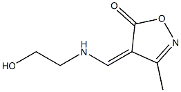 5(4H)-Isoxazolone,4-[[(2-hydroxyethyl)amino]methylene]-3-methyl-(9CI) 结构式