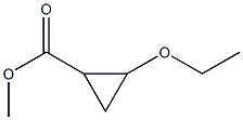 Cyclopropanecarboxylic acid, 2-ethoxy-, methyl ester (6CI,9CI) 结构式