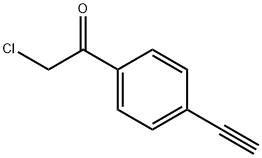 2-氯-1-(4-乙炔基苯基)乙烷-1-酮 结构式