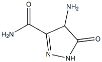 2-Pyrazoline-3-carboxamide4-amino-5-oxo-(6CI) 结构式