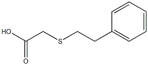 2-[(2-苯乙基)硫烷基]乙酸 结构式