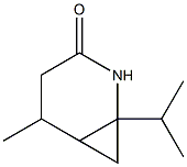 2-Azabicyclo[4.1.0]heptan-3-one,1-isopropyl-5-methyl-(6CI) 结构式