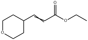 (E)-乙基 3-(四氢-2H-吡喃-4-基)丙烯酰基酯 结构式