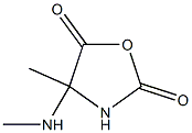 2,5-Oxazolidinedione,4-methyl-4-methylamino-(6CI) 结构式