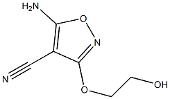 4-Isoxazolecarbonitrile,5-amino-3-(2-hydroxyethoxy)-(6CI) 结构式