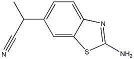 6-Benzothiazoleacetonitrile,2-amino-alpha-methyl-(9CI) 结构式