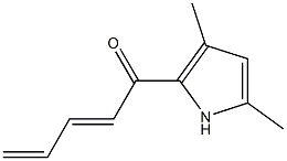 2,4-Pentadien-1-one,1-(3,5-dimethylpyrrol-2-yl)-(6CI) 结构式