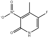 5-氟-4-甲基-3-硝基吡啶-2(1H)-酮 结构式