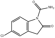 5-氯-2-氧化吲哚-1-甲酰胺 结构式