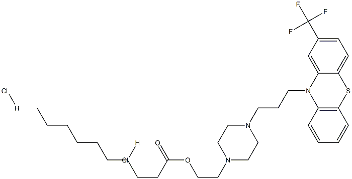 癸氟奋乃静盐酸盐 结构式