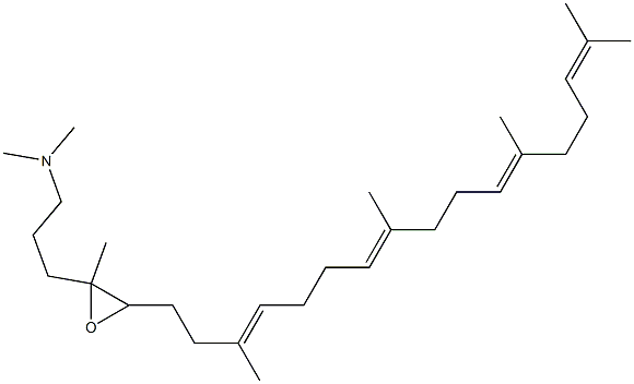 2-aza-2,3-dihydrosqualene N-oxide 结构式