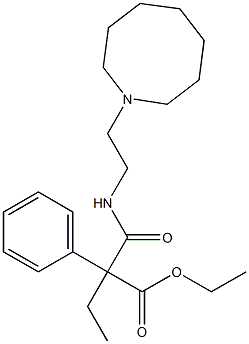 N-[2-[3,4,5,6,7,8-Hexahydroazocin-1(2H)-yl]ethyl]phenylethylmalonamidic acid ethyl ester 结构式