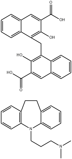 帕姆酸丙米嗪 结构式