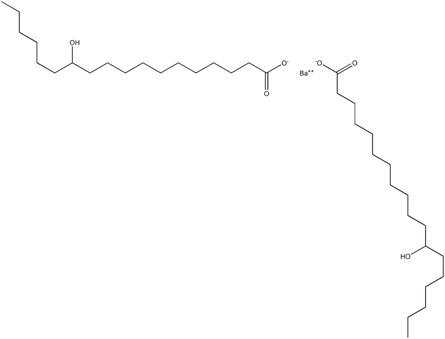 Octadecanoic acid, 12-hydroxy-, barium salt, basic 结构式