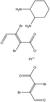 cis-Pt(II)(DDH)bis(mucobromic acid) 结构式