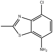 7-Benzothiazolamine,4-chloro-2-methyl-(9CI) 结构式