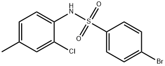 4-溴-N-(2-氯-4-甲基苯基)苯磺酰胺 结构式