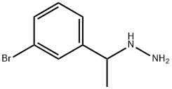 1-(1-(3-bromophenyl)ethyl)hydrazine 结构式