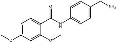 N-[4-(aminomethyl)phenyl]-2,4-dimethoxybenzamide 结构式