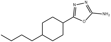 5-(4-butylcyclohexyl)-1,3,4-oxadiazol-2-amine 结构式