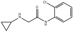 N-(2-chlorophenyl)-2-(cyclopropylamino)acetamide 结构式