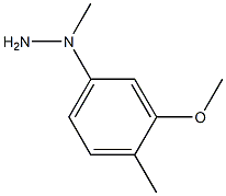 (3-甲氧基-4-甲基苄基)肼 结构式