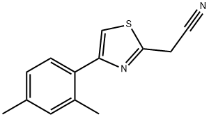 [4-(2,4-dimethylphenyl)-1,3-thiazol-2-yl]acetonitrile 结构式