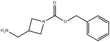 3-(氨基甲基)氮杂环丁烷-1-羧酸苄酯 结构式