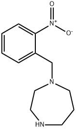 1-[(2-nitrophenyl)methyl]-1,4-diazepane 结构式