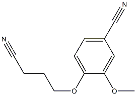 4-(3-cyanopropoxy)-3-methoxybenzonitrile 结构式