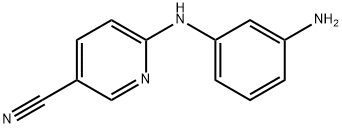 6-[(3-aminophenyl)amino]nicotinonitrile 结构式