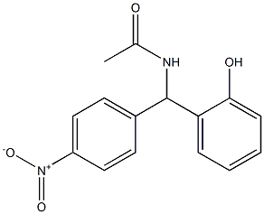 N-[(2-HYDROXY-PHENYL)-(4-NITRO-PHENYL)-METHYL]-ACETAMIDE 结构式