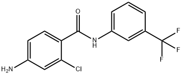 4-amino-2-chloro-N-[3-(trifluoromethyl)phenyl]benzamide 结构式