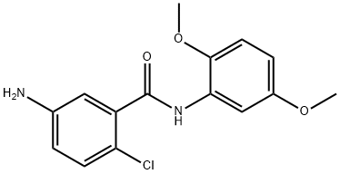 5-amino-2-chloro-N-(2,5-dimethoxyphenyl)benzamide 结构式